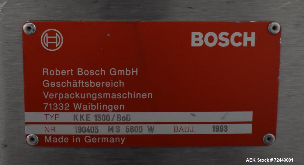 Bosch Model KKE1500 with BOB Capsule Checkweigher